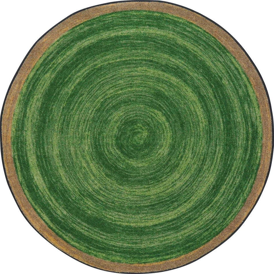 Feeling Natural 13'2" Round area rug in color Pine
