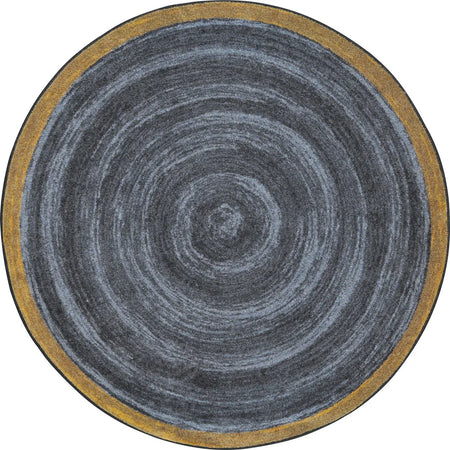 Feeling Natural 7'7" Round area rug in color Slate