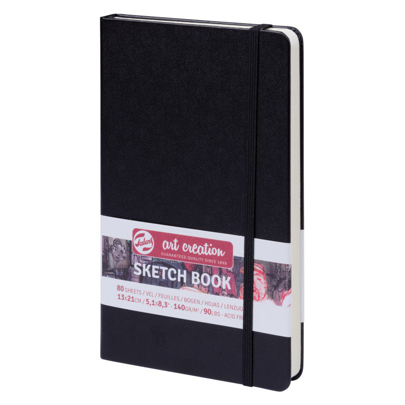 Sketchbook, 80 Sheets, 90lbs, Black Cover, 5.1" x 8.3" ff1c46dd658cc49e5e458117bd19024c36fe58f1