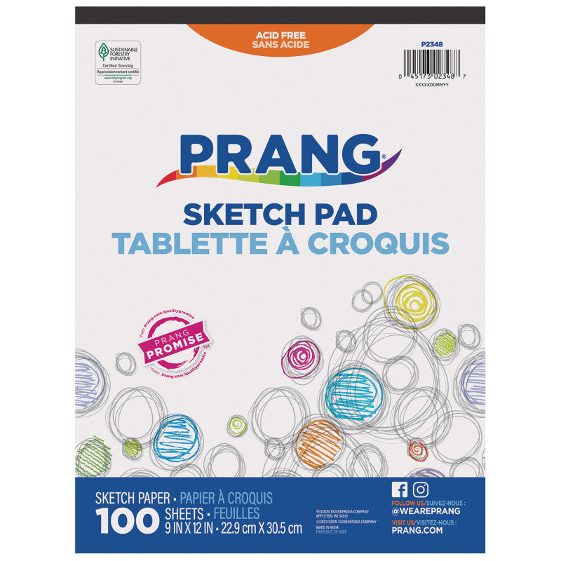 Sketch Pad, 9" x 12", 100 Sheets