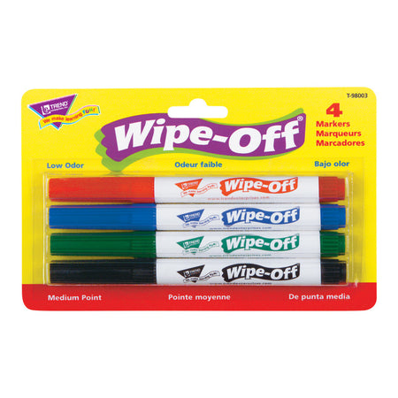 4-Pack Standard Colors Wipe-Off&reg; Markers