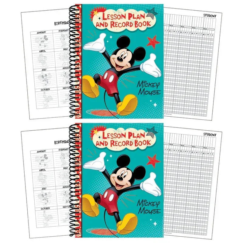 Mickey® Lesson Plan & Record Book, Pack of 2