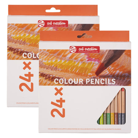 Color Pencils, 24 Per Set, 2 Sets