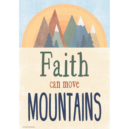 Faith Can Move Mountains Positive Poster