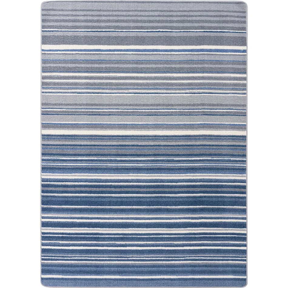 Fine Line 3'10" x 5'4" area rug in color Marine
