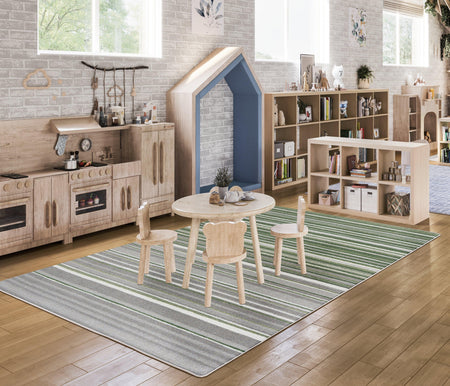 Fine Line 3'10" x 5'4" area rug in color Meadow
