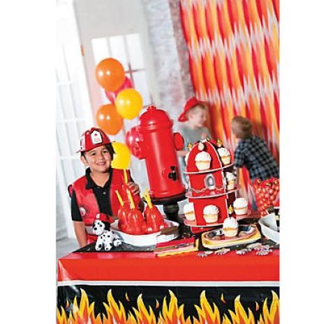 Children's Plastic Fire Chief Hats 12/pack