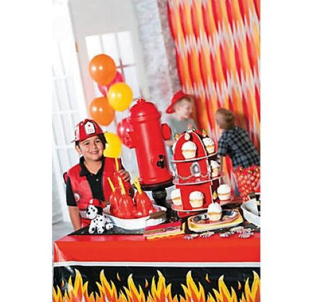Children's Plastic Fire Chief Hats 12/pack