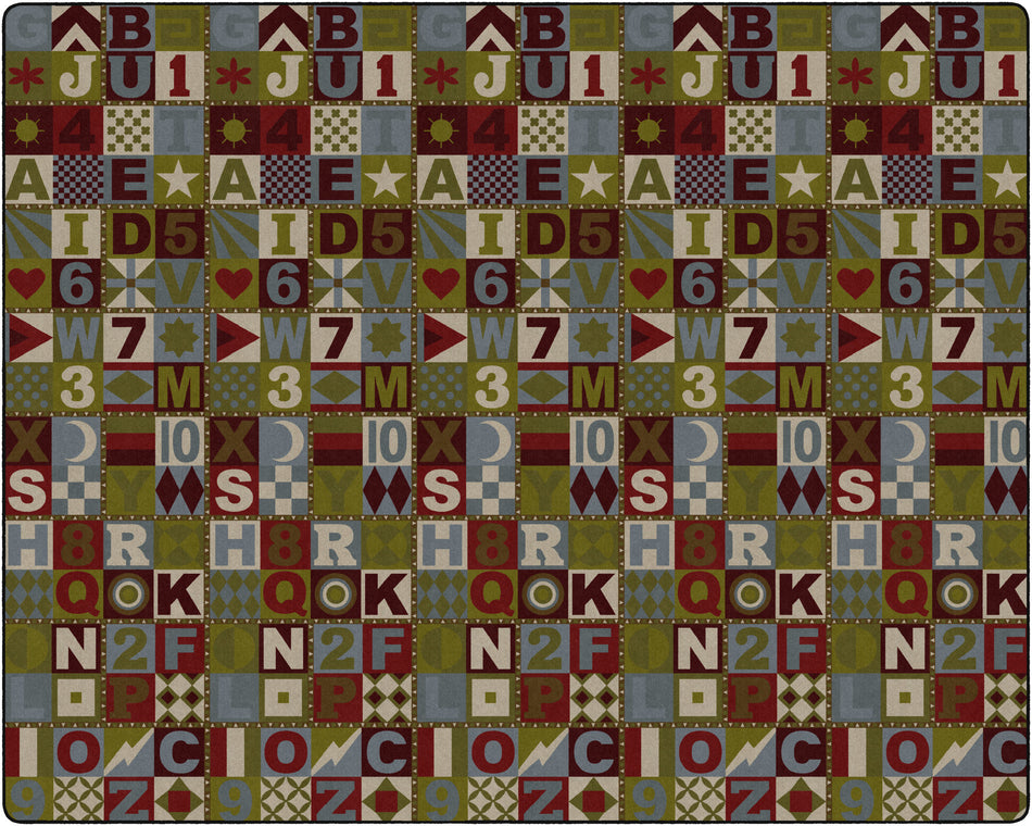 FLOORS THAT TEACH (TRANQUILITY) RECTANGLE CARPETS 12' x 15'