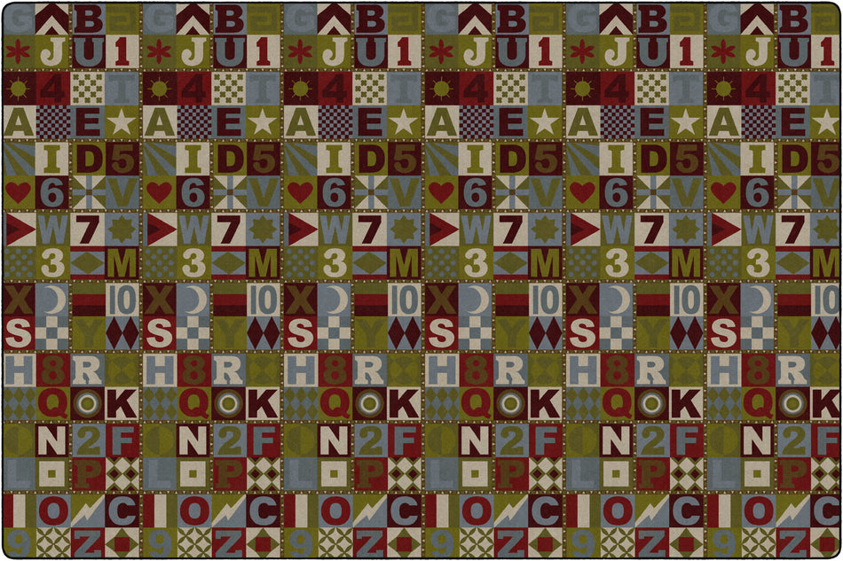 FLOORS THAT TEACH (TRANQUILITY) RECTANGLE CARPETS 12' x 18'