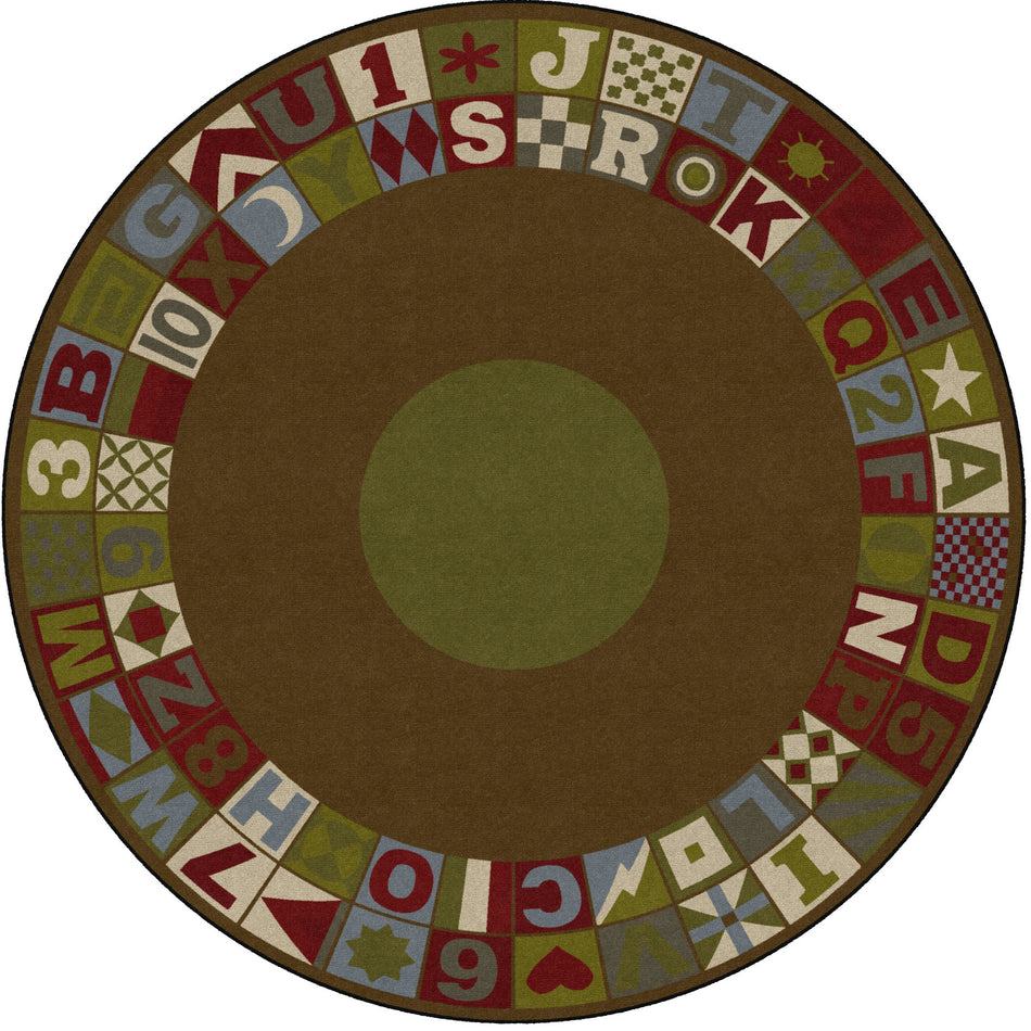 FLOORS THAT TEACH (TRANQUILITY) ROUND CARPETS 8'