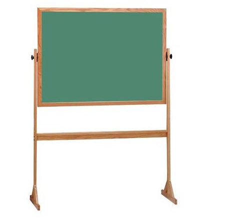 Wood Frame Reversible Markerboards With A Stand 36" x 48"
