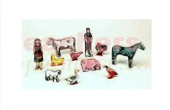 GUIDECRAFT USA Wedgie Deluxe Farm Set 11 Figures GD-202