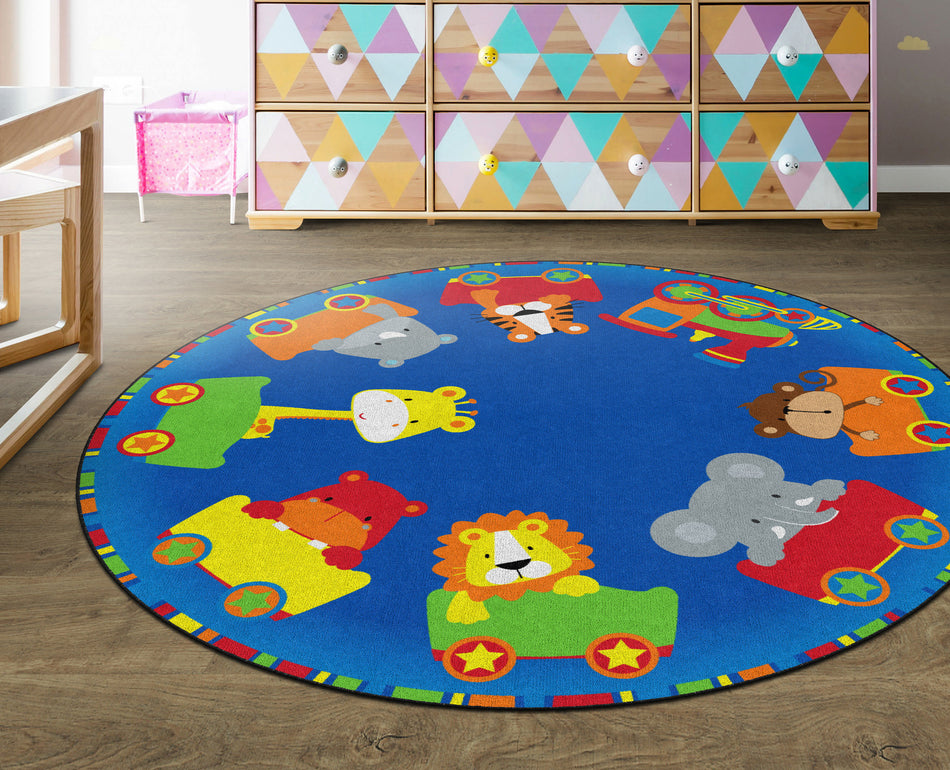 CHOO CHOO ROUND CARPETS 6' RND