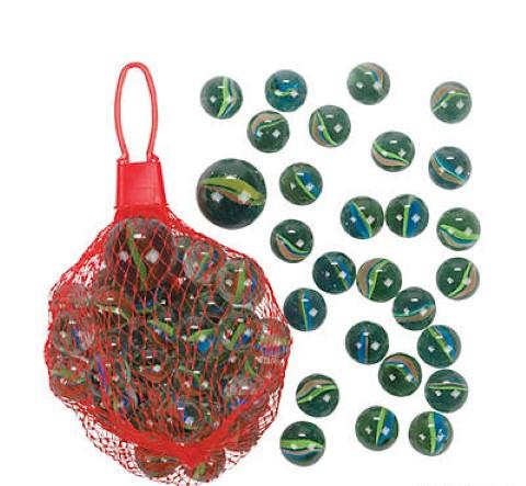 Glass Marble Sets - (12 sets of 41 assorted = 492)
