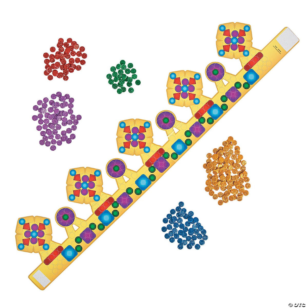 Glitter Mosaic Crown Craft Kit - 12 Projects