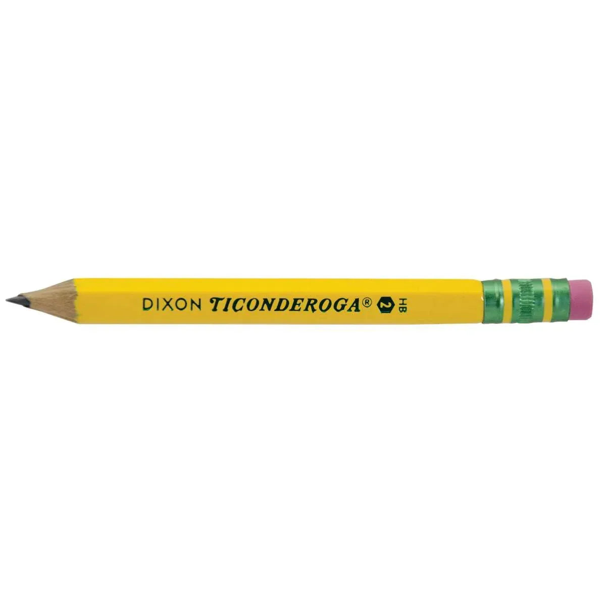 Ticonderoga® Golf Pencils with Eraser, Box of 72, (DIXX13472X)