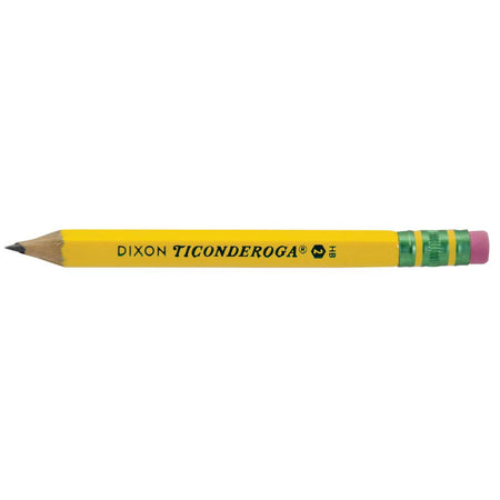 Ticonderoga® Golf Pencils with Eraser, Box of 72, (DIXX13472X)