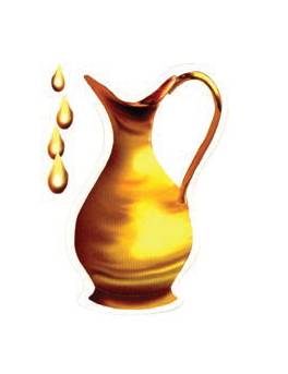 Judaica pre cut cardstock Oil Jug