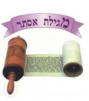 Judaica pre cut cardstock Megilla