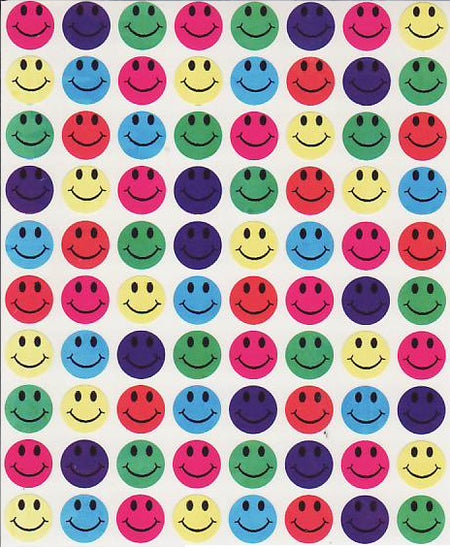 Smiley Stickers 1/2" , 2000 Per Pack