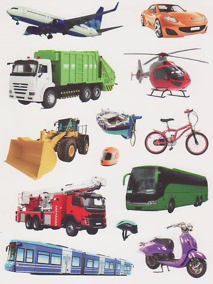 Transportation Stickers, Large 325 Per Pack