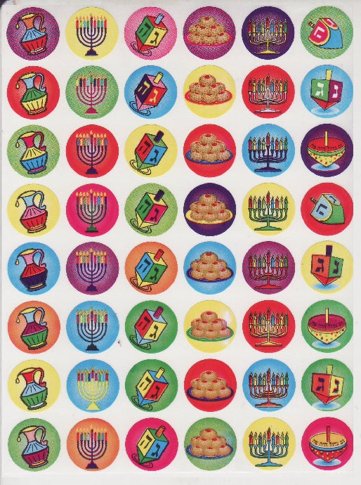 Small Chanukah Stickers 1200 per pack