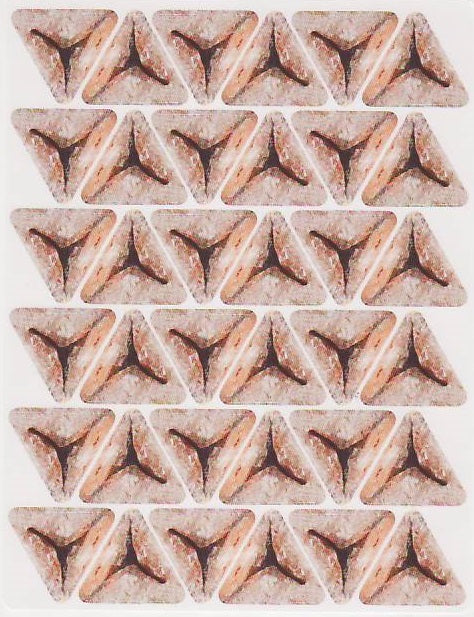 Purim Hamantash Stickers 1" , 750 Per Pack