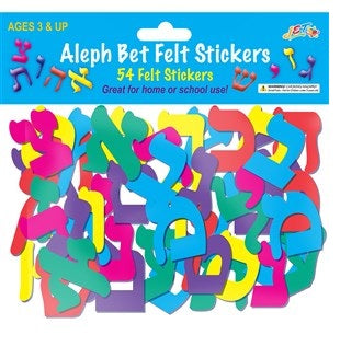 Aleph Bet Felt Stickers