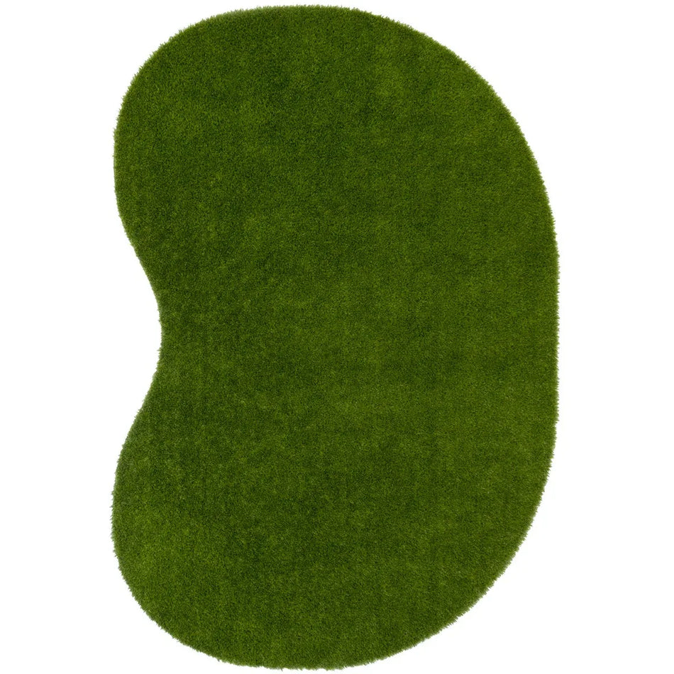 GreenSpace 9' x 12' Jellybean area rug in color Green