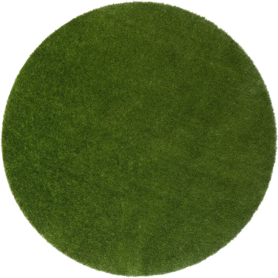 GreenSpace 7'6" Round area rug in color Green