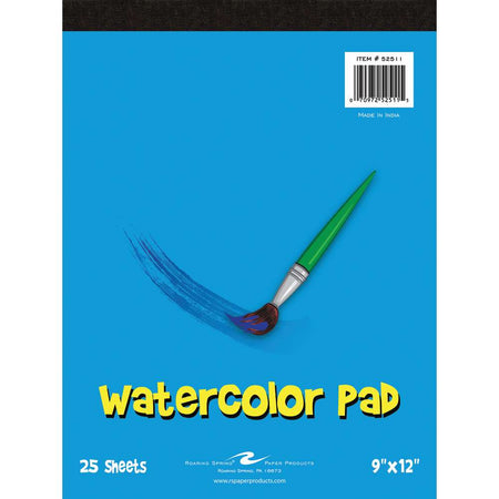 Kid's Watercolor Pad, 9" x 12", 25 sheets