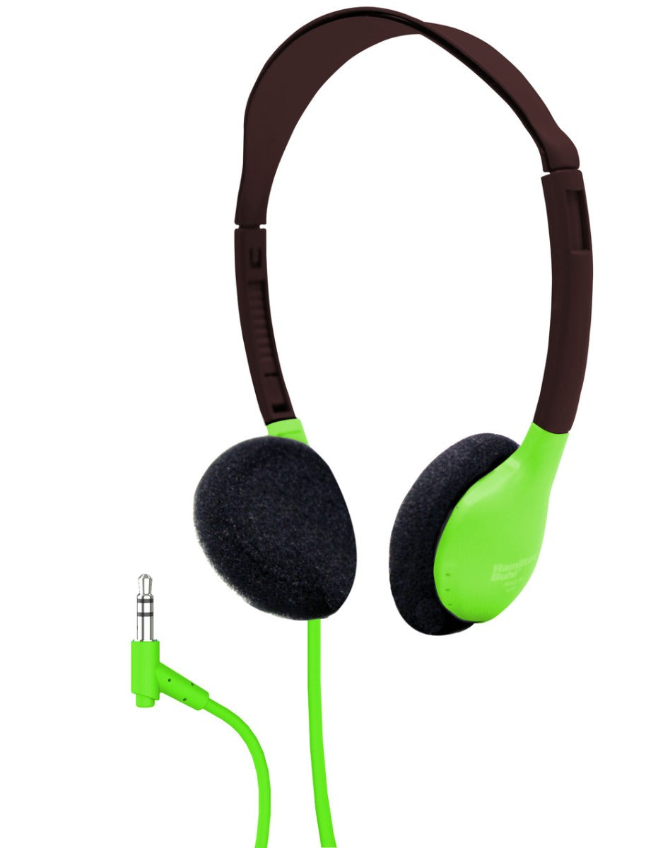 HamiltonBuhl® SchoolMate™ Personal-Sized Stereo Headphones - GREEN