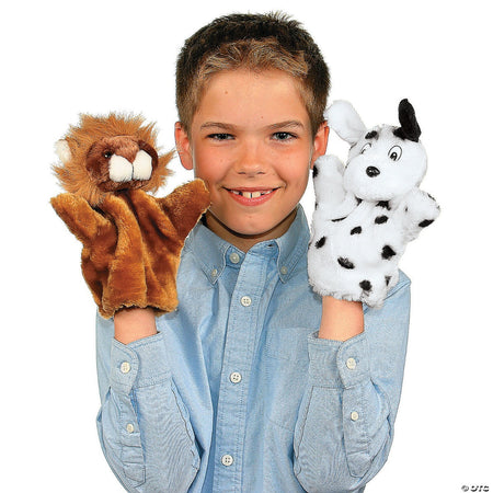 Hand Puppet Wild & Farm Stuffed Animals - Pack of 12