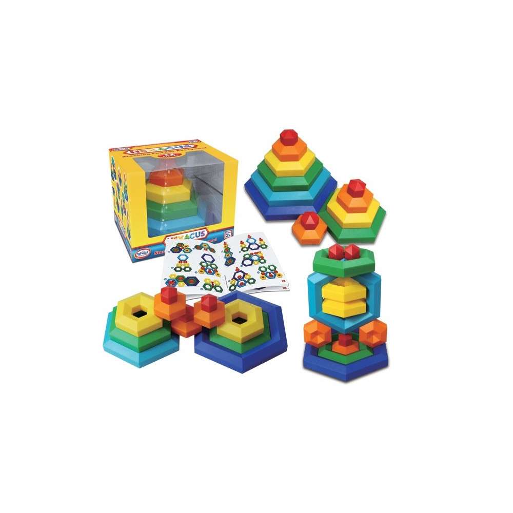 Hexacus Stacking Toy Set with 12 Pieces