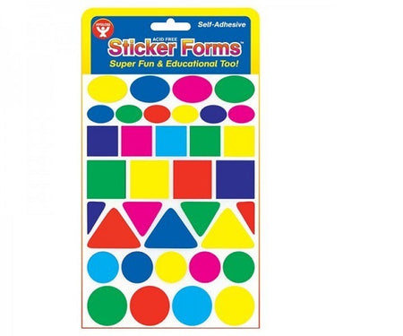 Hygloss Geometric Shapes Stickers 2 sheets