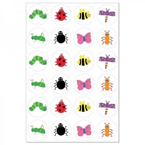 Hygloss Bugs - 20 Sheets Stickers (18731)