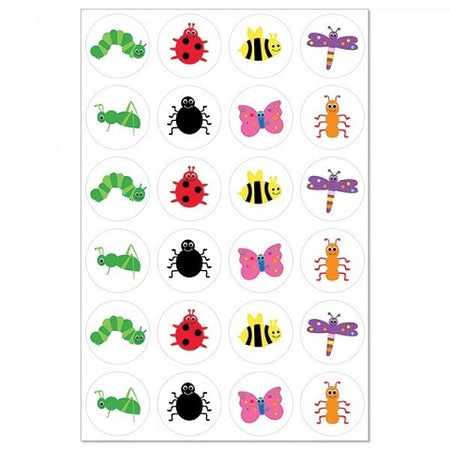 Hygloss Bugs - 3 Sheets Stickers (1873)