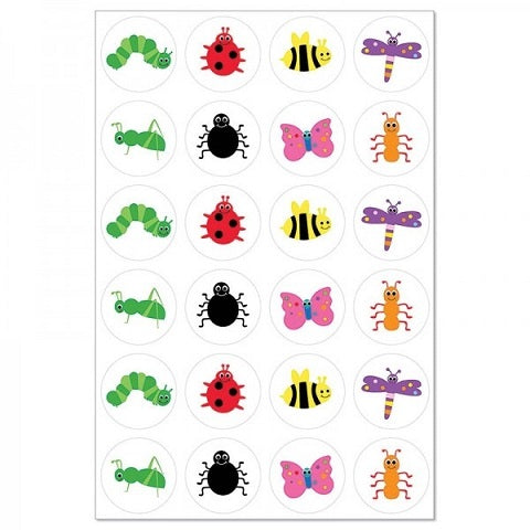 Hygloss Bugs - 3 Sheets Stickers (1873)