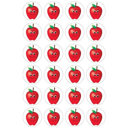 Hygloss Happy Apples - 3 Sheets Stickers (1887)