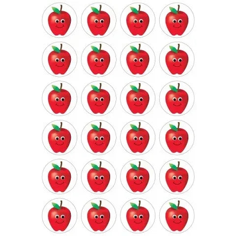 Hygloss Happy Apples - 20 Sheets Stickers (18871)