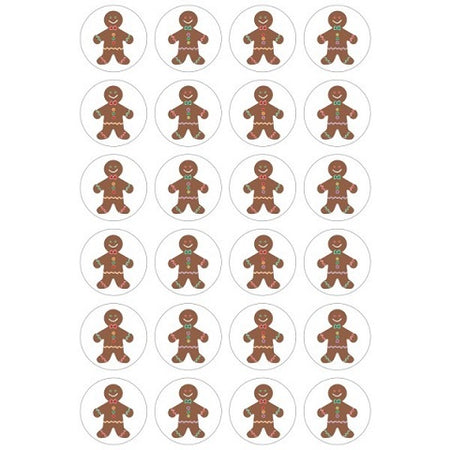 Hygloss Gingerbread Men - 20 Sheets Stickers (18910)