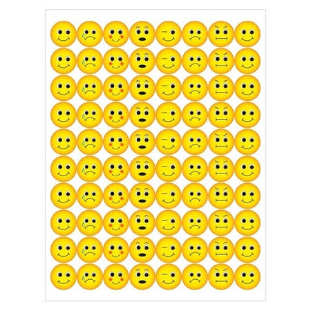 Hygloss 1/2" Emotion Stickers - 3 Sheets Stickers (1896)