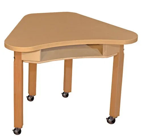 Synergy 24" x 30" High Pressure Laminate Deep Desk with Hardwood Legs- 24"