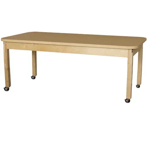30" x 60" Rectangle High Pressure Laminate Table with Hardwood Legs- 20"