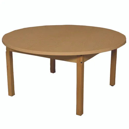 42" Round High Pressure Laminate Table with Hardwood Legs-24"