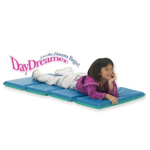 Standard Rest Mats Vinyl 2'' x 24" x 48", 10 mil. Thick Foldable Rest Mat - Blue and Teal, SOLD ONLY AS CARTON OF 6