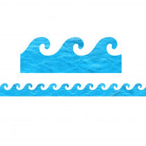 Hygloss Classroom Die Cut, Ocean Waves, 3 x 36-Inch 12-Pack, 33657