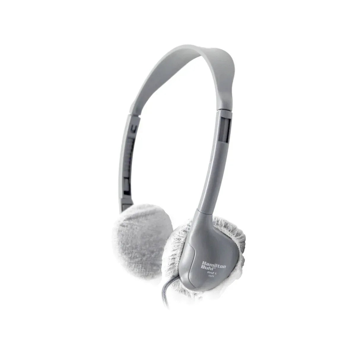 HamiltonBuhl® HygenX Sanitary, Disposable Ear Cushion Covers for 2.5" Personal-Sized Headphones and headsets, 50 Pairs, WHITE