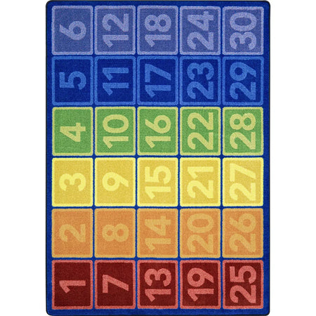 I Can Count 5'4" x 7'8" area rug in color Multi